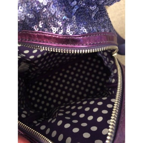Loungefly Rare Grail Disney Parks Purple Potion Mini Backpack Wallet Minnie Ears - Picture 10 of 13